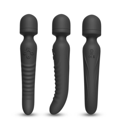 ماساژور دو انتها با گرمایش هوشمند AV Wand گردن نرم ویبراتور Dildo