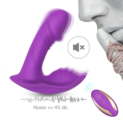 ویبراتور سیلیکونی پوشیدنی سیلیکونی کنترل از راه دور , اسباب بازی جنسی ویبراتور Dildo