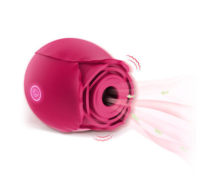 ویبراتور مکش قابل شارژ ویلیبراتور مکشی Rose Clitoral 10 حالت برای زن