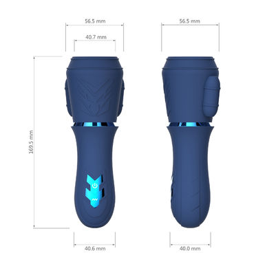 Men AV Wand - Glans Exercise Cup Vibrator Masturbator Massager 10 فرکانس ، دو موتوره