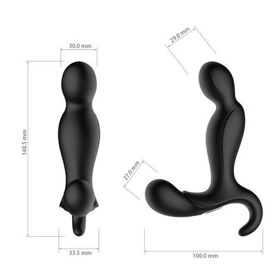 اسباب بازی های جنسی نرم مقعد نرم و قدرتمند از راه دور کنترل کننده مرد از راه دور 148.5 * 100 * 33.5 میلی متر