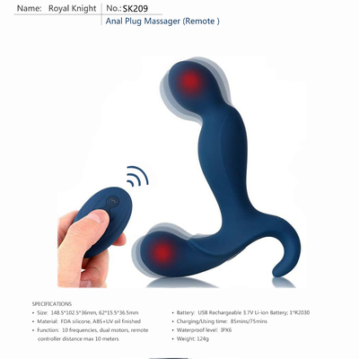 ODM OEM 80 Mins کنترل از راه دور بزرگسالان اسباب بازی Prostate Anal Vibrator Li Ion