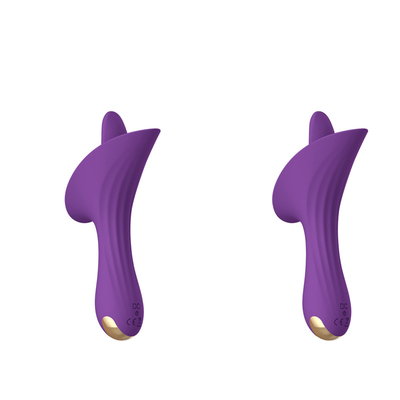 Blow job Oral Tongue Licking Vibrator Nipple Suckers Clitoris Stimulator Vibrator