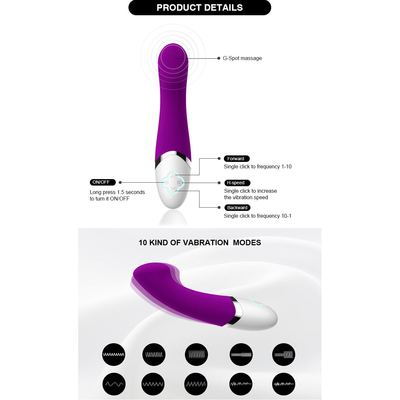 اسباب بازی جنسی ویبراتور G Spot Dildo زنان ضد آب Pussy G Spot Dildo