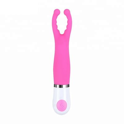 150 * 29 * 26 میلی متر IPX5 7 حالت Rabbit Wand Massager سیلیکون محرک کلیتورال متمرکز