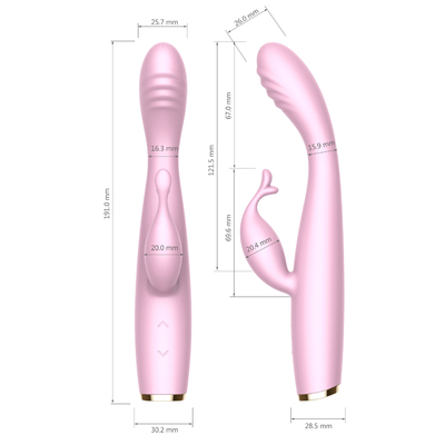 ویبراتور بی سیم G Spot Soft Vibrator Female Dual Motor Silent Rabbit Vibrator