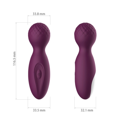 FDA سیلیکون قرمز 4 اینچ Dildo Body Wand Massager صورتی بی سیم ماساژور پشت IPX6