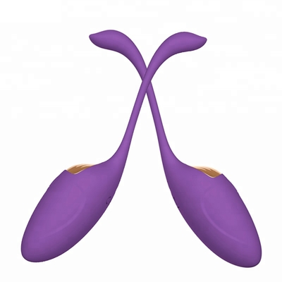 ویبراتور گربه سیلیکونی زن از راه دور کنترل بی سیم شارژ USB Love Egg Anal USB