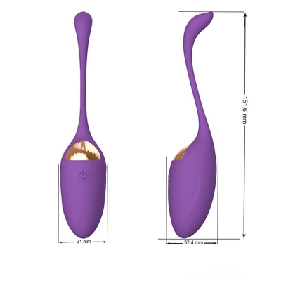 ویبراتور گربه سیلیکونی زن از راه دور کنترل بی سیم شارژ USB Love Egg Anal USB