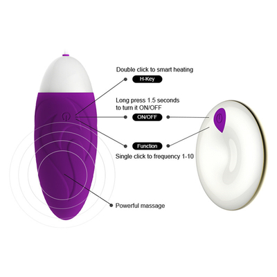 IPX5 Sex Vibrating Jump Egg Toy 3.7V بی سیم کنترل از راه دور برای زنان