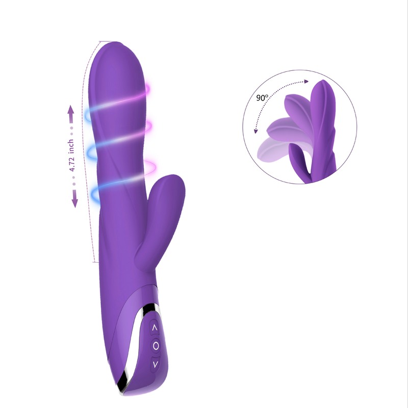 ریموت کنترل کننده Dildo Vibrating G Spot Rabbit Vibrator با گوش اسم حیوان دست اموز برای اسباب بازی زنان با تحریک کلیتور