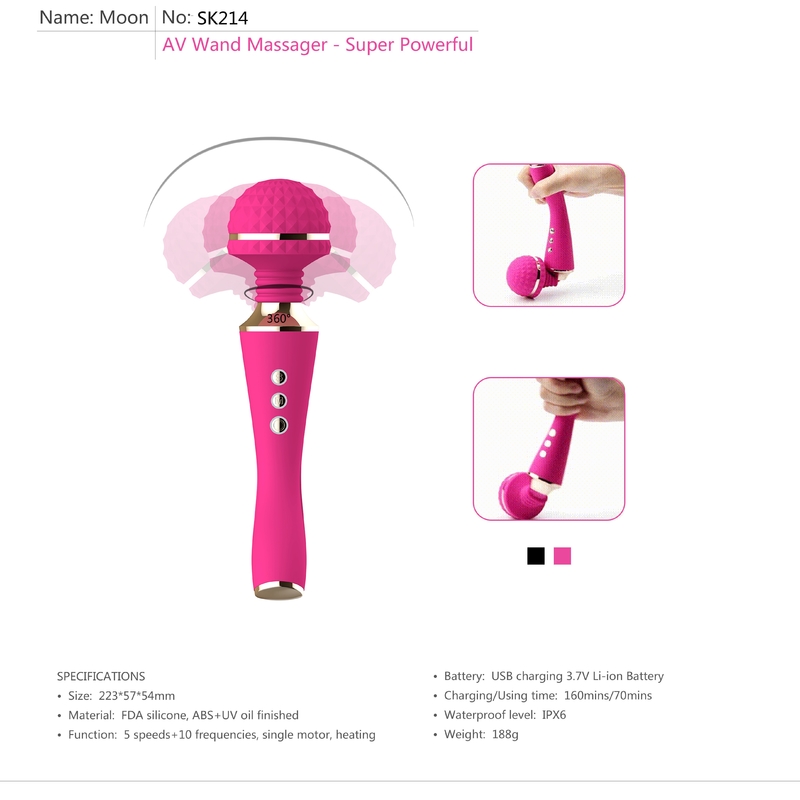 اسباب بازی های جنسی ارتعاشی بی سیم Dildo AV Magic Wand Wand برای تحریک کلیتورال